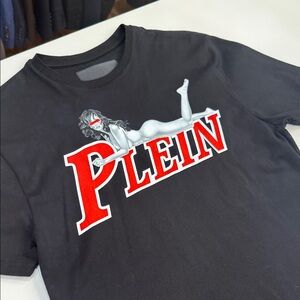 Philippe plein Black Graphic T-Shirt